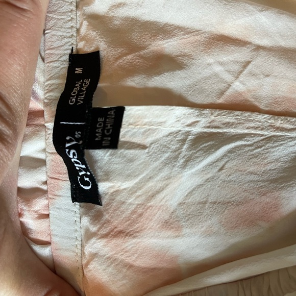 Anthropologie gypsy tie dye silk maxi dress size M - Picture 4 of 8